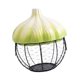 thumbnail image 1 of Soporte para huevos, cesta para huevos, suministros de cocina, cesta de almacenamiento de hierro tejido para jengibre y , soporte de cerámica, para Verde, 1 of 8