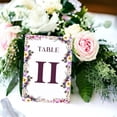 thumbnail image 2 of Floral Design Table Number Cards Double Sided Party Table Numbers for Reception Baby Shower Anniversary Birthday Bridal Party 4x6 50 Pcs, 2 of 3