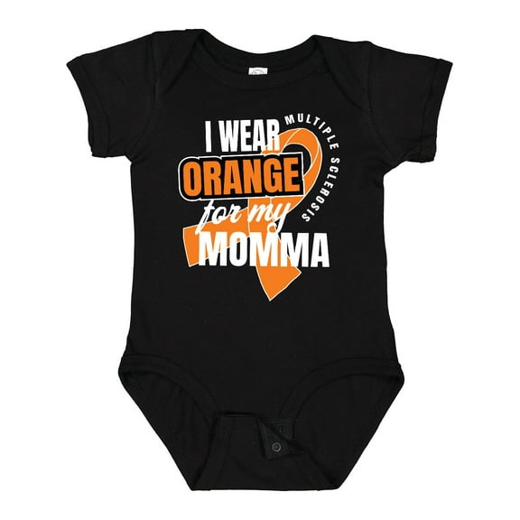 Inktastic I Wear Orange for My Momma Multiple Sclerosis Awareness Boys or Girls Baby Bodysuit