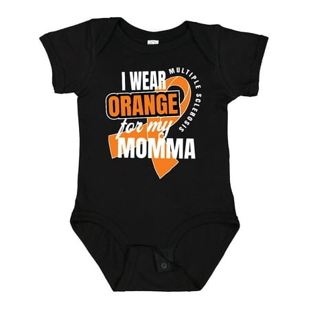 

Inktastic I Wear Orange for My Momma Multiple Sclerosis Awareness Gift Baby Boy or Baby Girl Bodysuit
