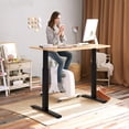 thumbnail image 3 of Costway Electric Stand Up Desk Frame Dual Motor Height Adjustable Sit Stand w/Controller, 3 of 9
