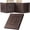 Dark Brown, variant on DM Screen for DND with 4 Wider Panels - Crystal Clear GM Pockets - Embossed Faux Leather Dungeon Master Screen with Celtic Knot & Dragon Design for D&D 5e & More