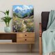 thumbnail image 5 of Qisvanset 12x16 Inch 2D Flat Framed Canvas Art, Peaceful Mountain Wildflower Meadow Serene Nature Home Office Wall Art, 5 of 5
