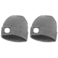 thumbnail image 1 of Gorro con Luz LED Recargable USB con 4 Gorros Regalos para Papá Gris, 1 of 6