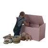 KidKraft KidKraft Austin Wooden Toy Box/Bench with Safety Hinged Lid - Pink