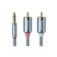 thumbnail image 3 of Bearachild RCA Cable de Audio Jack 3,5 a 2 RCA Cable 3,5mm Jack a 2RCA Splitter Cable para TV PC amplificadores DVD Cable de altavoz Juegos de teclado y mouse para computadora 5m, 3 of 6