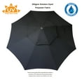 thumbnail image 3 of C-Hopetree 9 ft Double Top Outdoor Patio Market Table Umbrella with Tilt, Black, 3 of 7