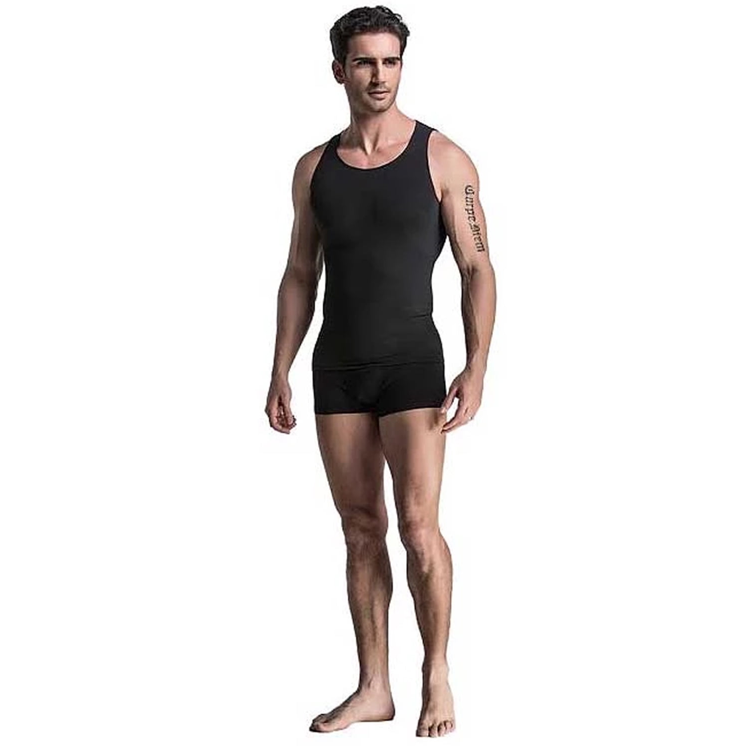 Mens Compression Slimming Tank Top Shirt