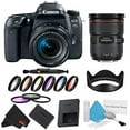 thumbnail image 5 of Canon EOS 77D Appareil Photo Reflex Numérique avec Objectif 18-55mm Ensemble avec Trousse de Filtres 9 Pcs + Objectif 24-70mm (Modèle Intl), 5 of 5