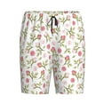 thumbnail image 4 of Wukai Rose Flowers Men’s Short Pajama Pants With Pockets Soft Sleep Pj Shorts for Men-Small, 4 of 6