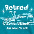 thumbnail image 3 of CafePress - Retro Trailer Retired WHT Women's Deluxe T Shirt - Womens Tri-blend T-Shirt, 3 of 4