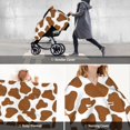 thumbnail image 6 of Car Seat Cover Baby - cute brown cow print Breathable Infant Car Seat Cover for Baby Carseat, Lightweight Comfort Baby Essentials Must Haves Newborn Stuff for Girl Boy, 6 of 7