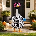 thumbnail image 5 of Sruoe Porch Goose Outfits, 23 Inch Porch Goose Clothes, Goose Clothes Dress, Duck Sculpture Clothes for Lawn Statue Cement Statue Yard Patio Party Decoration, 5 of 7