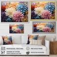 thumbnail image 4 of Designart "Mums Autumn Hues Collage" Floral Floater Framed Wall Art Living Room, 4 of 7