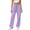Purple, variant on Inleife Women's Casual Drawstring Waist Straight Leg Sweatpants with Side Pockets, Soft Everyday Jogger Pants for Lounging & Errands