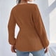 thumbnail image 4 of ICHUANYI Liquidación Mujeres Casual Moda Soild Pullover Manga Larga Cuello en V Suéter ICHUANYI WER2023082200877, 4 of 6