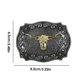 thumbnail image 5 of sweethay Hebilla de cinturón Hombres Western Vintage Simple Tangcao Patrón Cuerno largo Fácil de combinar Aleación Resistente al desgaste Hebilla de Accesorios de disfraces Ochsenkopf sweethay AP004531-01, 5 of 6