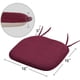 thumbnail image 5 of Wosthever Cojín de asiento Antideslizante Poliéster Interior Silla de comedor Cojín Elástico Taburete Estera Niños Sala de estar Hogar Decoración del hogar Rojo 41*41cm, 5 of 6