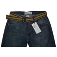 thumbnail image 3 of PD&C Men's BELTED Slim Tapered Denim Jeans (Gaige Dark Wash, 30W x 30L), 3 of 6