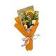 thumbnail image 5 of Ramo de flores de crochet terminado Ramo de margaritas de flores de tejido Exquisito Naranja, 5 of 9