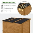 thumbnail image 5 of MCombo Large Outdoor Storage Shed with 6 Shelves, Outside Tool Wooden Storage Cabinet, 1738, 5 of 7