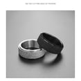 thumbnail image 4 of Sonducket Anillos para hombre, adorno de mano elegante, exquisito estilo Simple, Color sólido, anillo de acero de titanio para hombre, joyería para Ropa, zapatos y accesorios Miscelánea Negro 20 mm Sonducket AP012967-04, 4 of 6