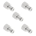 thumbnail image 1 of Conectores de aire de 5/32" hembra para línea de aire, conector rápido de plástico y metal, 1/4" BSPT, 5 piezas, tono blanco y plateado, 1 of 7