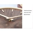 thumbnail image 2 of Wooden Modern Home Living Room Decoration Round Quartz Clock, 2 of 4