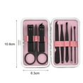 thumbnail image 3 of 8pcs kit de acero inoxidable pedicura manicura set uñas cortapijeras tijeras oreja selecci Abanopi Cortaúñas, 3 of 5