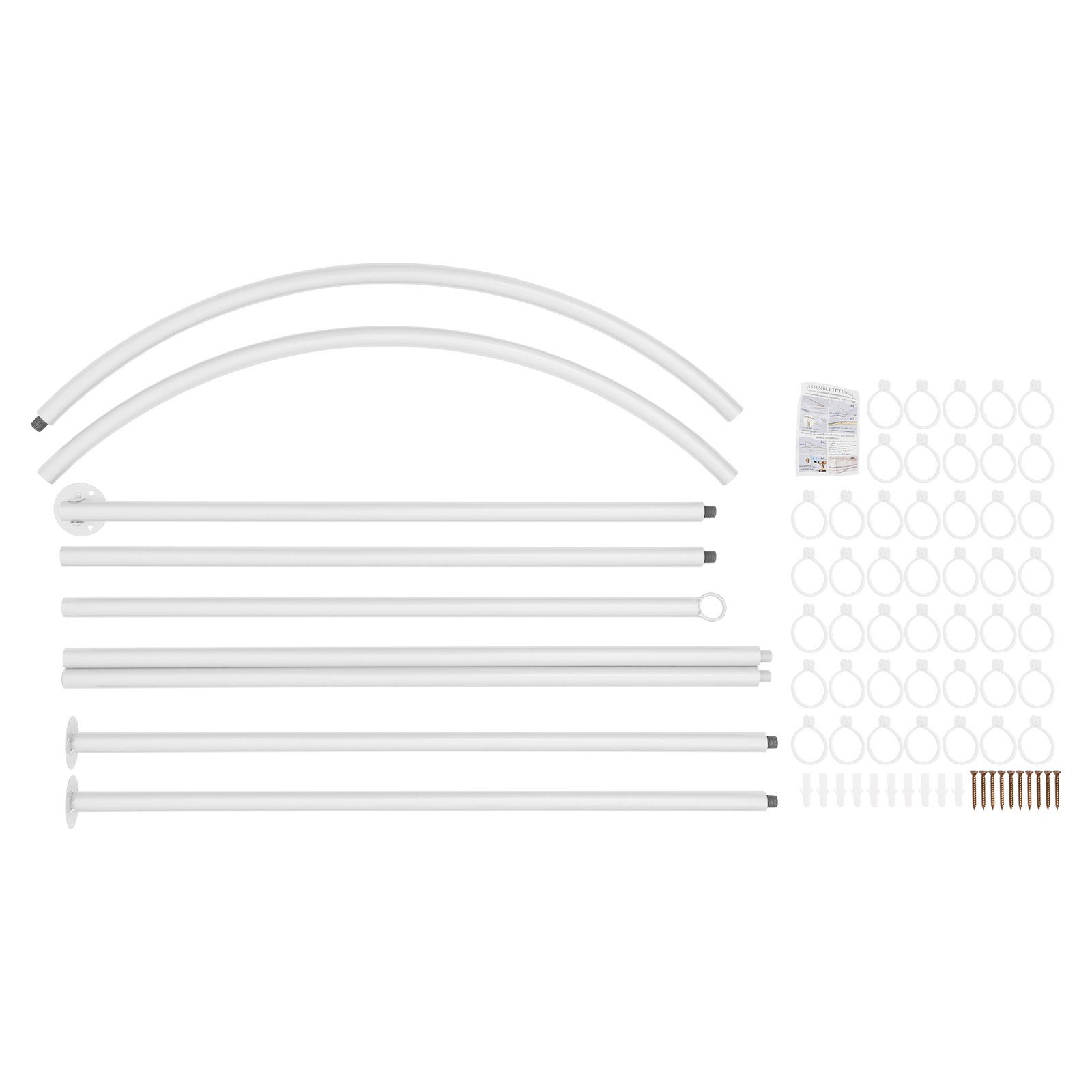 Privacy Partition Curtains,Curtain for Beauty Salon,Wall Hanging Room Dividers Without Curtain,U-Shaped Room Divider Rod with Ceiling Support,Wall Mounted Curtains for Fitting Room