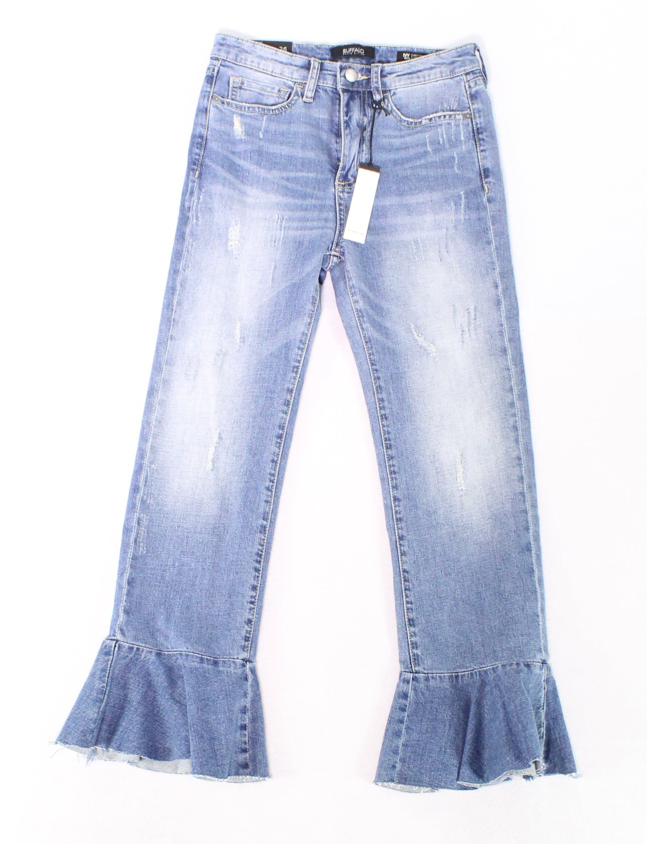 Buffalo Jeans - Women 26X25 Stretch Crop Flare Jeans 26 - Walmart.com ...
