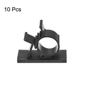 Adjustable Cable Clips, 10 Pack 13-16mm Self-Adhesive Cable Clamp Wire Clamps, Black