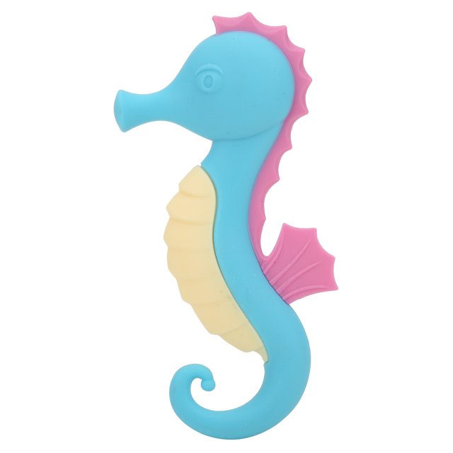 Mordedor Suave, Juguete Para La Dentición Del Bebé, Lindo Para Bebés Cergrey Azul
