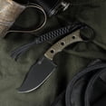 thumbnail image 4 of CIVIVI Knife Midwatch C20059B-3 Fixed Blade Green Burlap Micarta & N690 Knives, 4 of 8