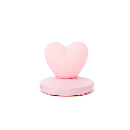

Small Led Night Light Bedside Heart-Shaped Night Light Love Heart Light Silicone Lamp Feeding Lamp USB Rechargeable