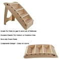thumbnail image 3 of PETMAKER Foldable Nonslip Pet Stairs with 4-Step Design (Tan), 3 of 7