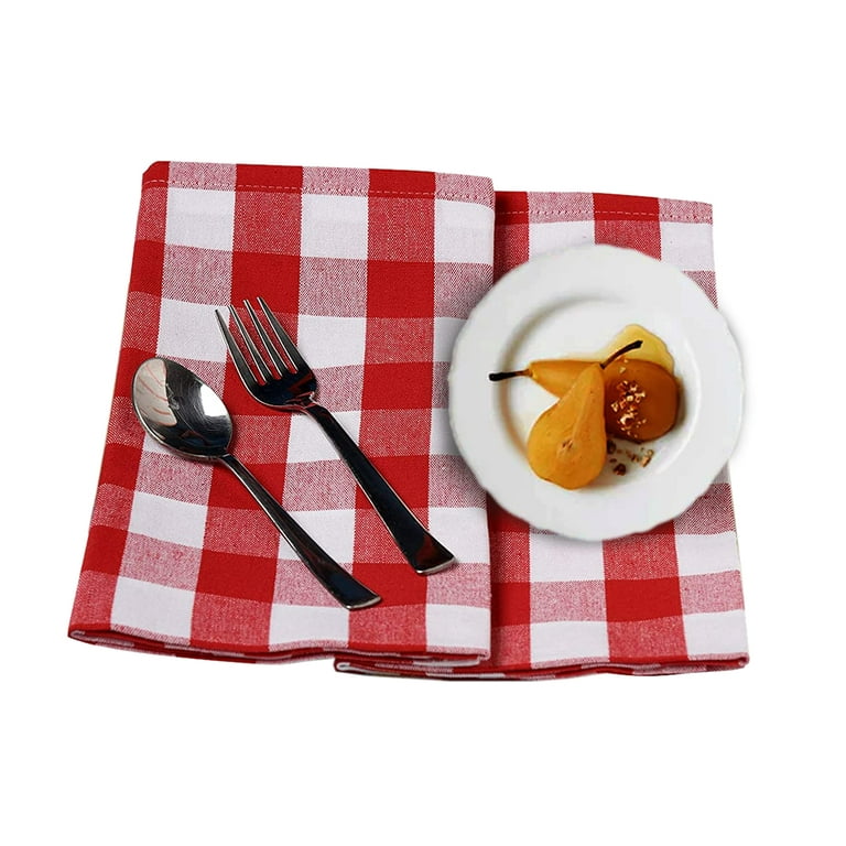 Buy Lushomes Cloth Napkin Set of 12 with Mitted Corners, Cotton Table  Dinner Linen, Eco-Friendly Cotton Fabric, Machine Washable for Dinner,  Restaurant & Banquet, 18x18 Inches (45x45 Cms), Red for Women Online