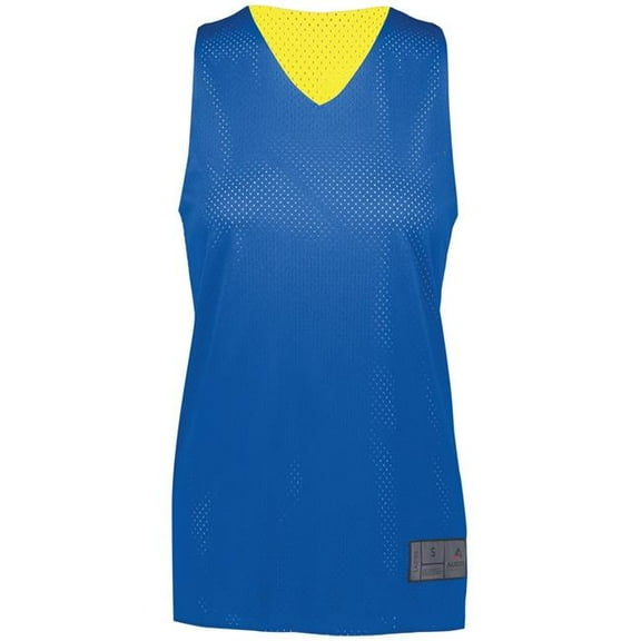 ASI 163.281.L Ladies Tricot Mesh Reversible 2.0 Jersey, Royal & Gold - Large