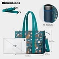 thumbnail image 5 of Teacher Tote Bag,Boxer Dog Pitbull Terriers Dog and Sushi Teacher Utility Tote Bag,Large Work Tote Bags for Women with Multiple Pockets,Top Zipper Closure,13.8x10.6x6.7 Inch, 5 of 5