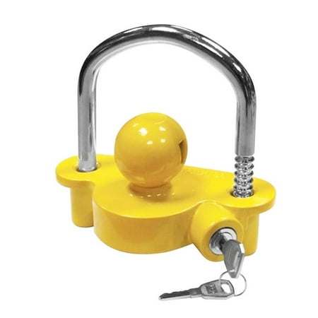 Caravan Safety Tow Hitch Universal Trailer High Quality Yellow Coupling Lock