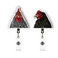 thumbnail image 1 of WIRESTER Set 2pcs Design Acrylic Key Card Holder Belt Clip Reel Id Badge Retractable - Australorp Plymouth Rock Chickens, 1 of 6