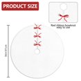 thumbnail image 7 of 36 Inch Christmas Tree Skirt – Velvet Plush Tree Mat, Soft Thickened Polyester with Red Ties, Single-Sided Printing, Available in 30in/36in/48in, Perfect for Holiday Xmas Tree Decoration, 7 of 7