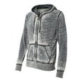 thumbnail image 2 of Adult Vintage Zen Full-Zip Fleece Hooded Sweatshirt - DARK SMOKE - 3XL, 2 of 5
