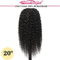 thumbnail image 3 of V Part Wigs Human Hair Wigs Deep Wave For Black Women Deep Curly Wig Upgrade U Part Wigs 10A, 3 of 5