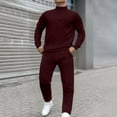 thumbnail image 2 of BOOMNY Mens Tracksuits Solid Color Sweatshirts Baggy Pants 2Pcs Gym Sweat Suits Running Jogging Fall Winter Athletic Tracksuit Outfits, 2 of 8