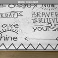 thumbnail image 6 of Ambesonne Adventure Place Mats Set of 4, Various Happy Words Theme, Standard Size, White Black, 6 of 6
