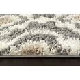 thumbnail image 2 of Tapis Shag Intérieur Gris/crème 2 Pieds x 7 Pieds2 Pouces, 2 of 5