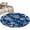 Navy Blue, variant on Round Area Rug 4 Ft, Navy Blue Coastal Washable Non-Slip Circle Carpet for Living Room/Bedroom, Nautical Beach Starfish Coral Summer Low-Profile Crawling Mats Collection Rugs for Indoor