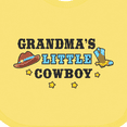 thumbnail image 4 of Inktastic Grandmas Little Cowboy with Cowboy Hat and Boots Boys Baby Bib, 4 of 4