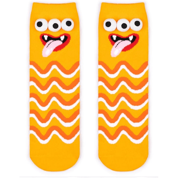 Crazy Socks for Kids - Cute Crew Silly Socks Funny Style Colorful Cute Monster Crew Socks for 3-12 Years Kids